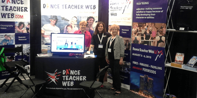 Dance Teacher Web conference booth and team